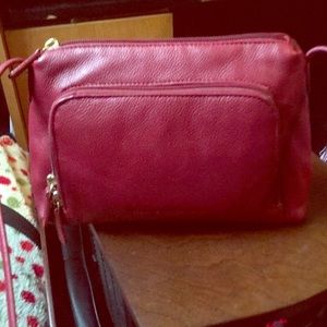 Red burgundy small purse